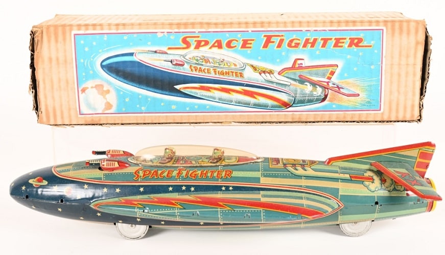Milestone auction K Okada tin friction Space Fighter XY-105