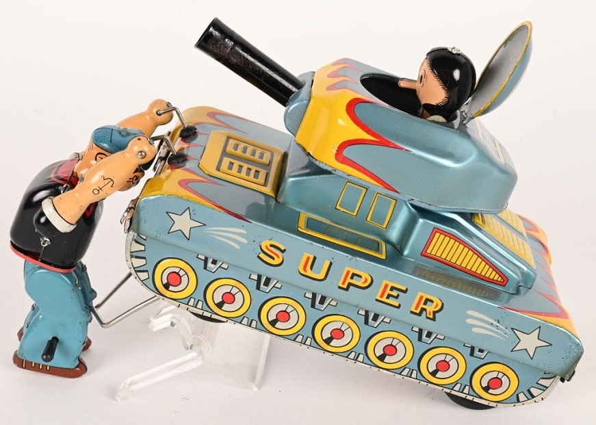 Milestone auction Popeye and Olive Oyl Tank