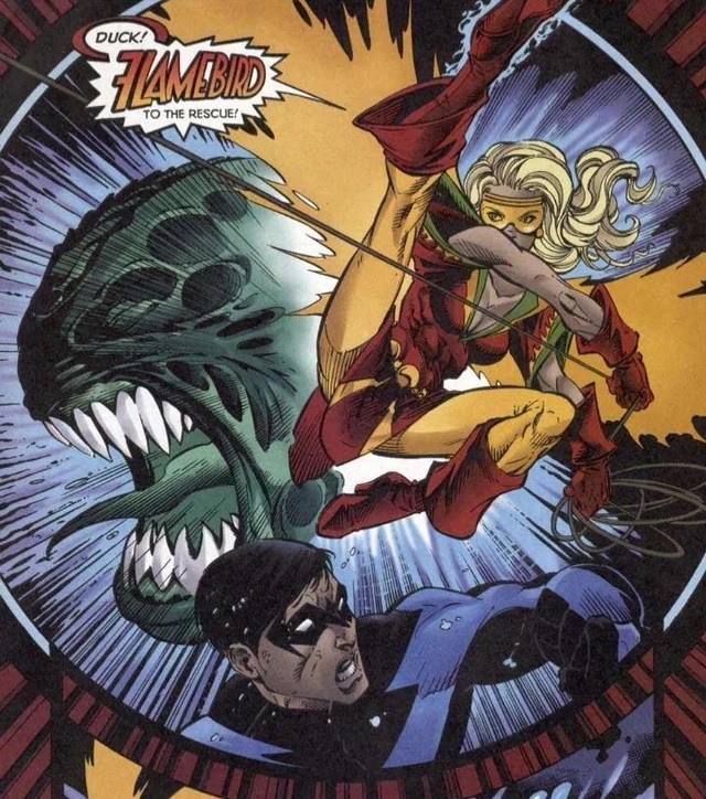 Betty Kane as Flamebird