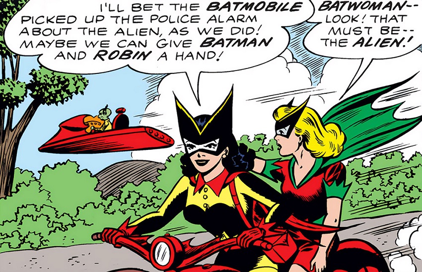 Betty Kane with her aunt Kathy Kane, aka Batwoman