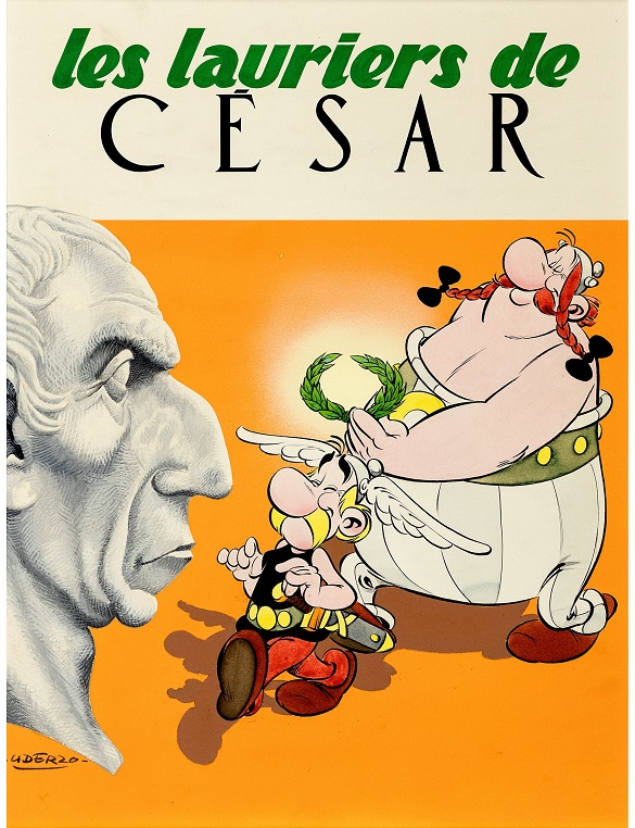 Heritage auction Astérix and Obélix cover by Albert Uderzo