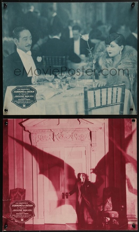 eMoviePoster Sorrows of Satan jumbo lobby cards