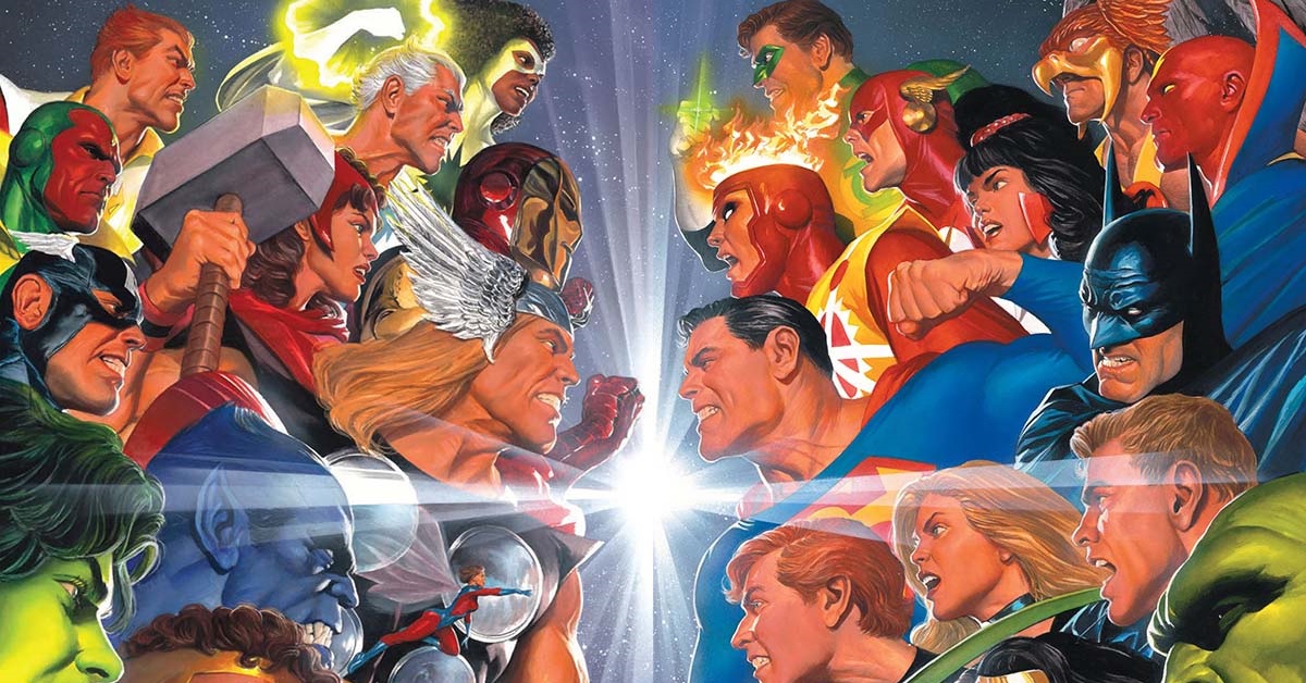 Alex Ross Connecting Covers on JLA/Avengers Facsimile Edition
