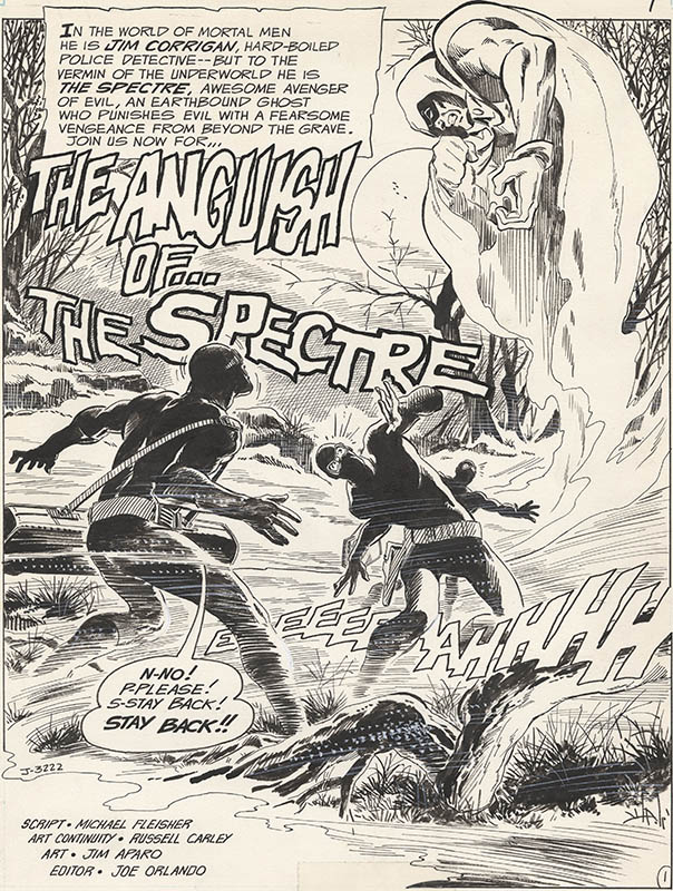 ComicLink Jim Aparo Adventure Comics #432 page 1 title splash