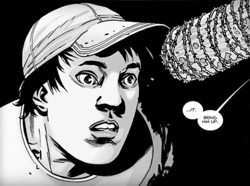 Glenn Rhee moments before Negan killed him
