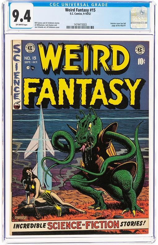 Heritage EC auction Weird Fantasy #15