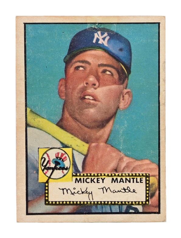 Morphy collectibles auction 1952 Topps Mickey Mantle rookie card