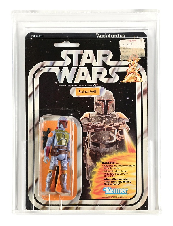 Morphy collectibles auction Star Wars Boba Fett 21-back figure