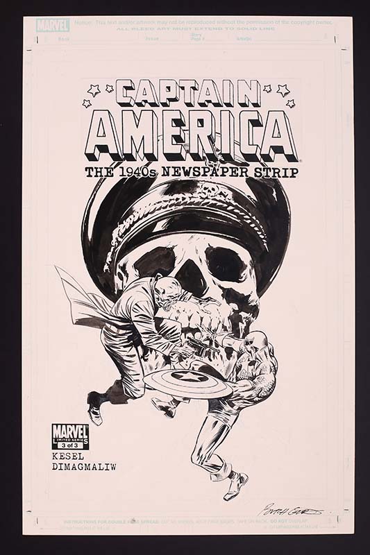 MyComicShop Captain America The 1940s Newspaper Strip #3 cover by Butch Guice