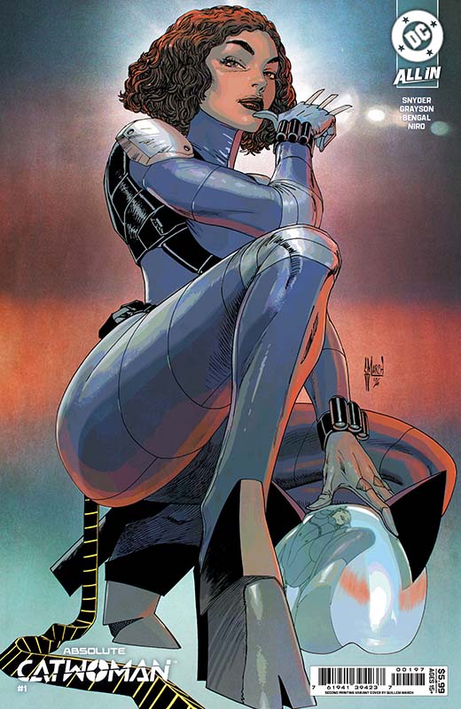 Absolute Catwoman #1 second printing foil cover by Kaare Andrews