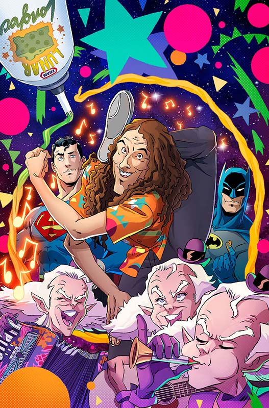 Batman – Superman – Weird Al World’s Weirdest #1 main cover by Dan Schoening