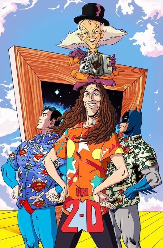 Batman – Superman – Weird Al World’s Weirdest #1 variant cover by Dan Schoening