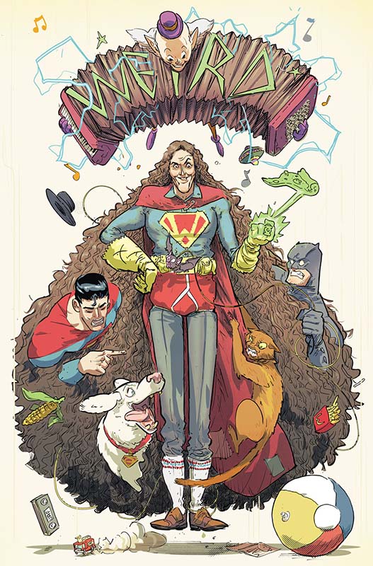 Batman – Superman – Weird Al World’s Weirdest #1 variant cover by Riley Rossmo