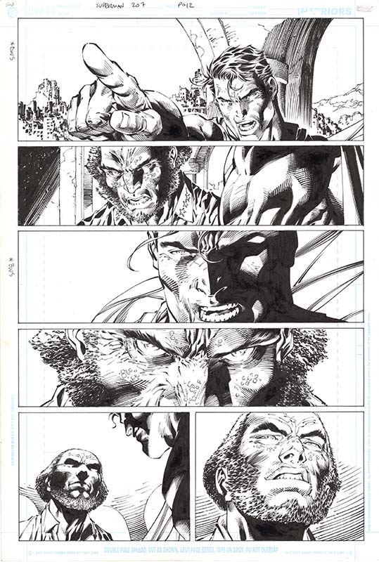 ComicLink Jim Lee and Scott Williams Superman #207 page 12