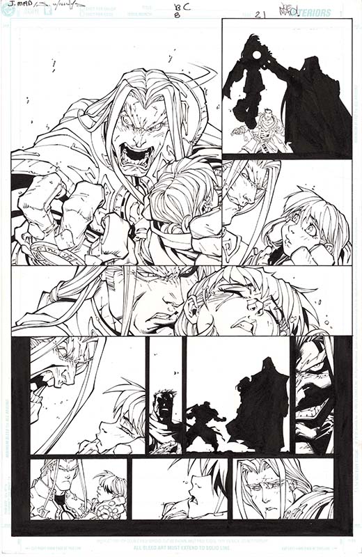 ComicLink Joe Madureira and Scott Williams Battle Chasers #8 page
