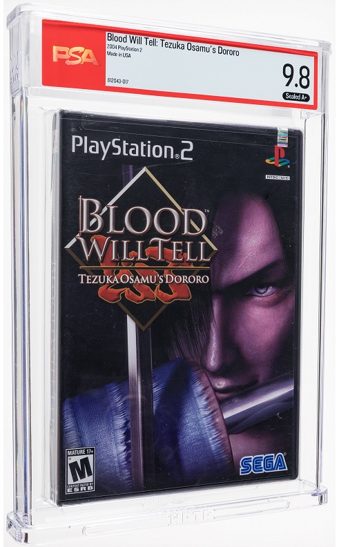 Heritage weekly auction Blood Will Tell Tezuka Osamu’s Dororo PSA 9.8 for PlayStation 2