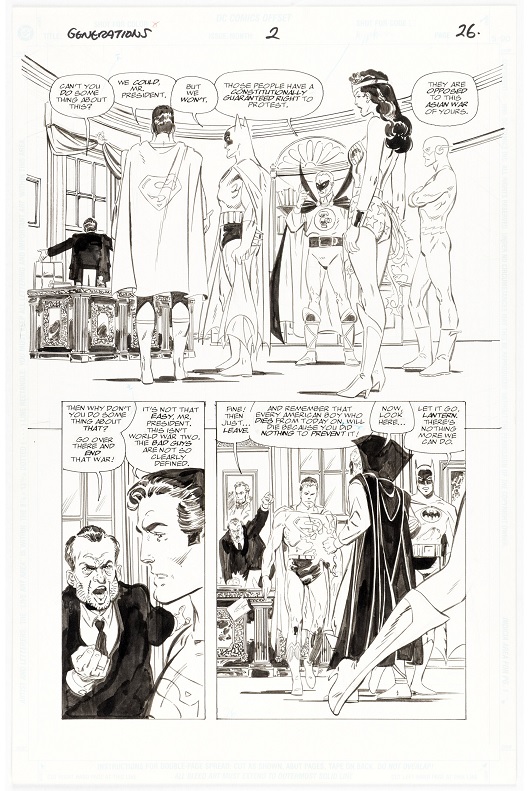 Heritage weekly auction Superman & Batman Generations #2 story page 2
