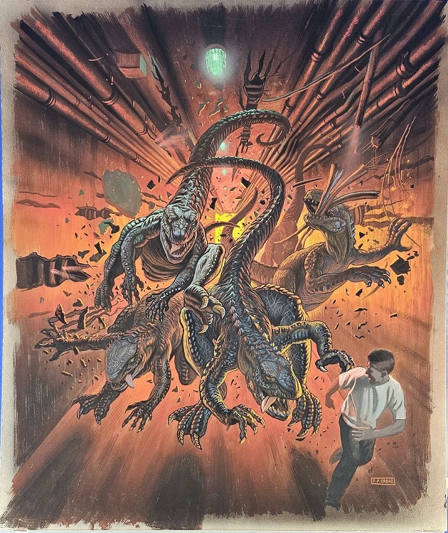 KaijuLink.com – Frank Ordaz’s art from the Godzilla movie (1998)