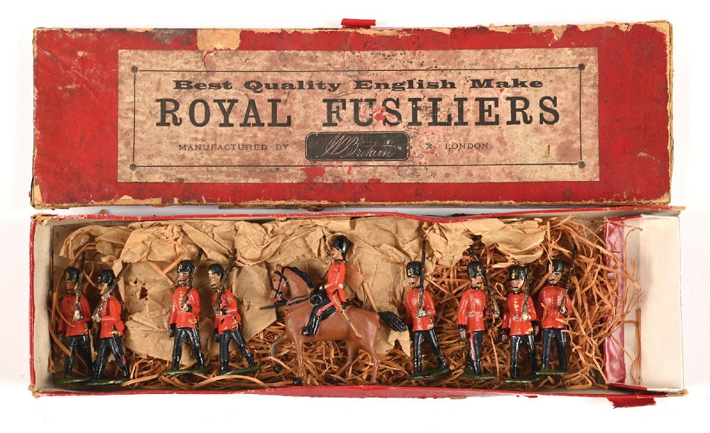 Morphy collectibles auction W Britains Germanic boxed set of royal fusiliers