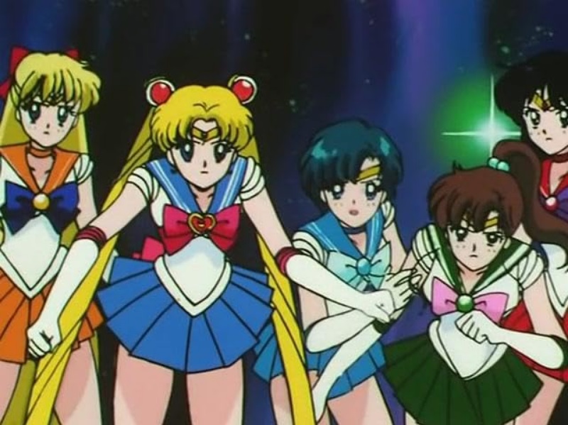 Sailor Moon and friends ready for action