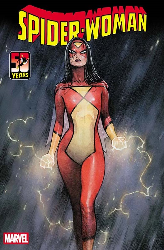 Spider-Woman 50th Anniversary Special #1 main cover by Olivier Coipel