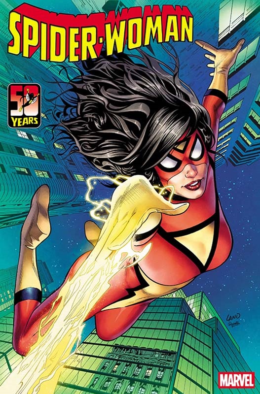 Spider-Woman 50th Anniversary Special #1 variant cover by Greg Land