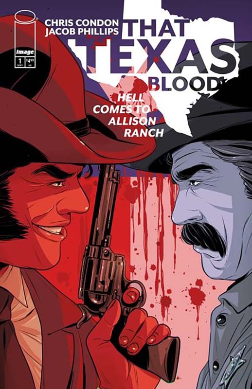 That Texas Blood Hell Comes to Allison Ranch #1 cover by Luana Vecchio