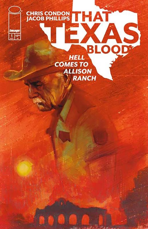 That Texas Blood Hell Comes to Allison Ranch #1 cover by Martin Simmonds