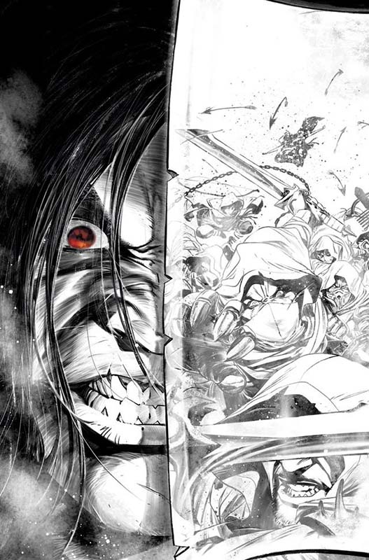 Titan Comics SDCC exclusives Diablo Dawn of Hatred #1 Dev Pramanik inks cover