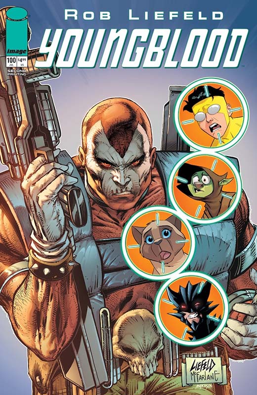 Youngblood #100 second printing cover A