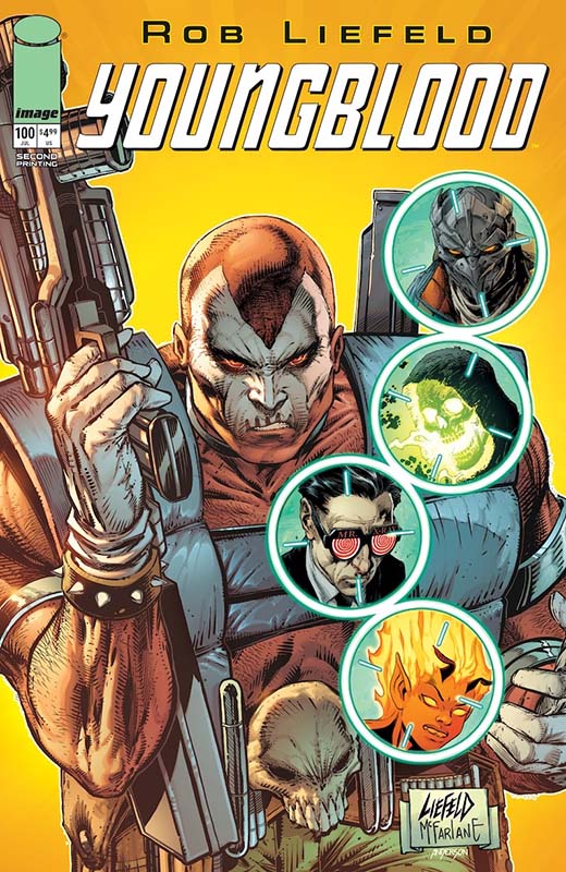 Youngblood #100 second printing cover B