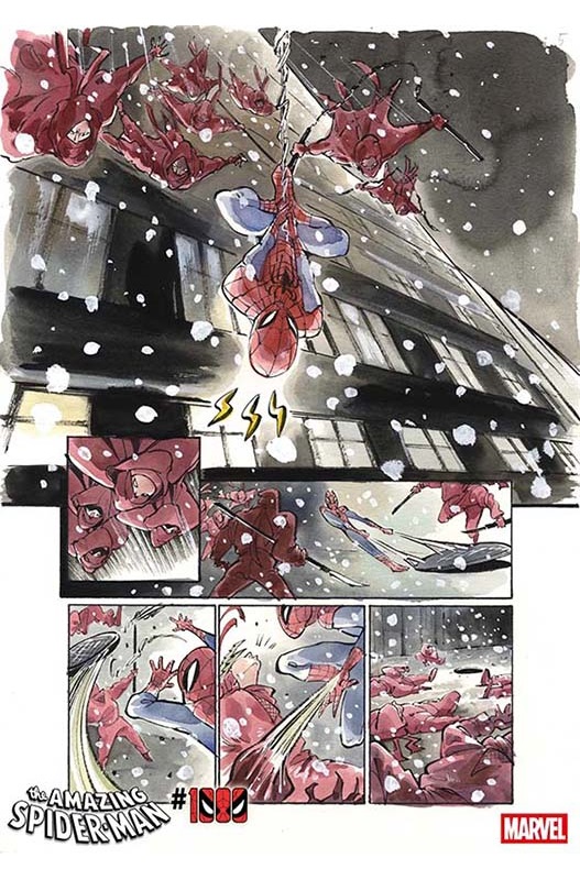 Amazing Spider-Man #1000 page by Frank Miller and Peach Momoko preview 2
