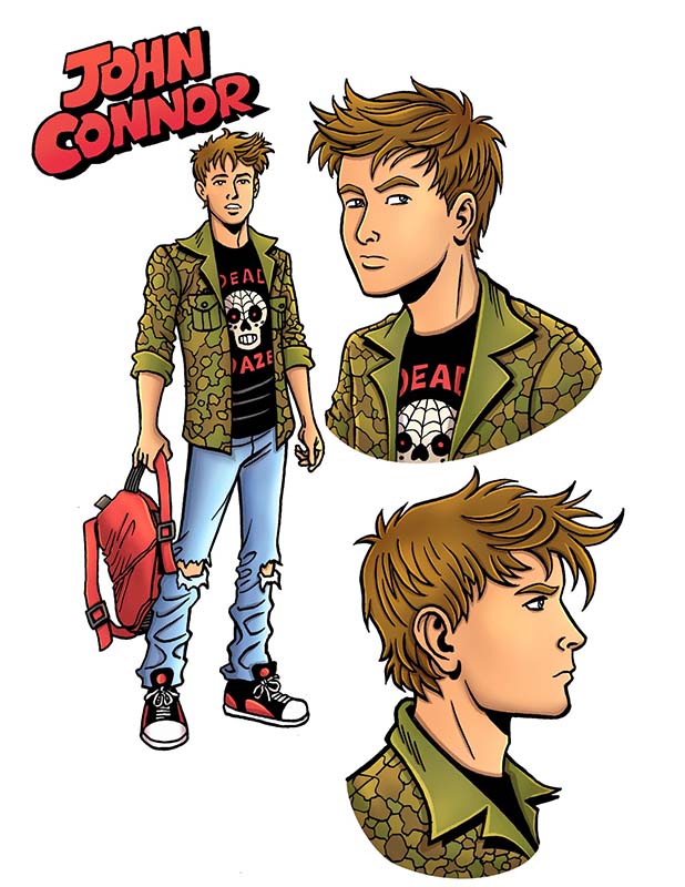 Archie vs. The Terminator character design of John Connor