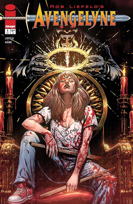 Avengelyne #1 cover A by Daniel Mainé