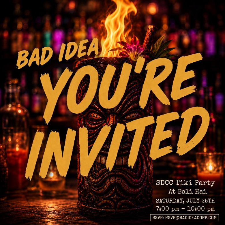 Bad Idea at SDCC Tiki Party