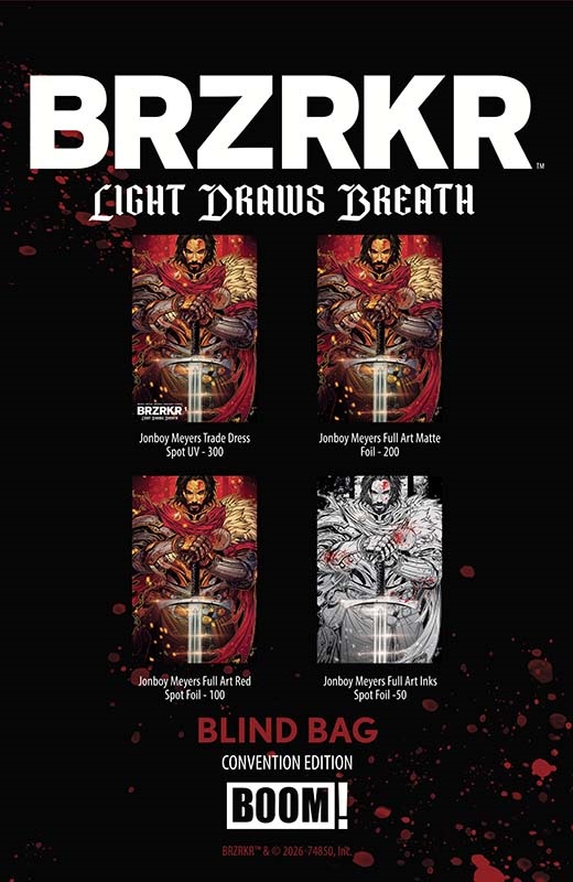 Boom! Studios at SDCC BRZRKR Light Draws Breath