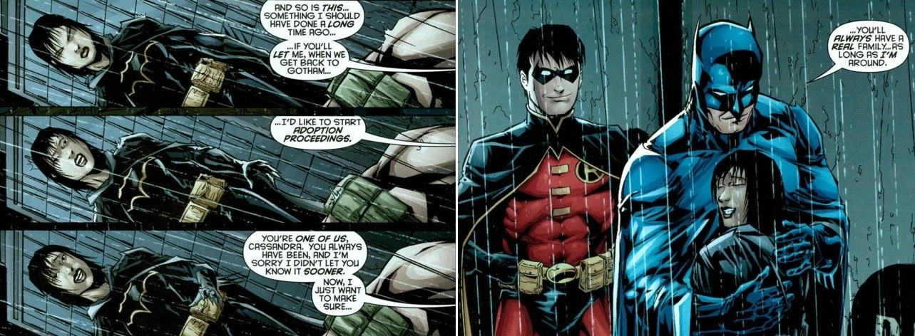 Cassandra Cain finding her family