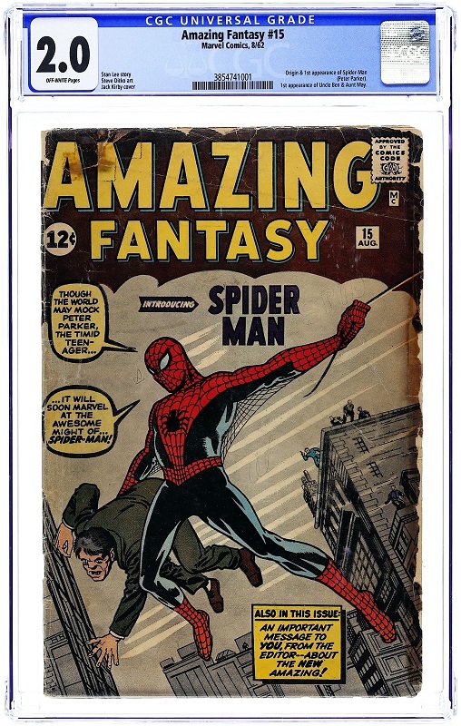 Comic sales on eBay Amazing Fantasy #15