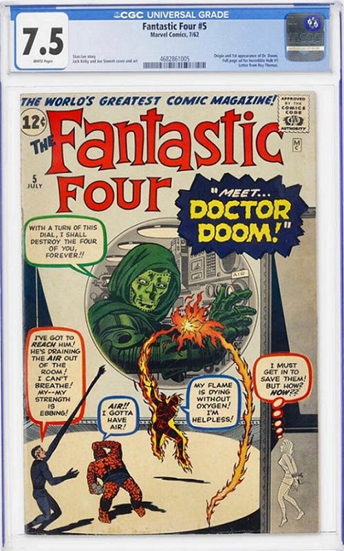 Comic sales on eBay Fantastic Four #5