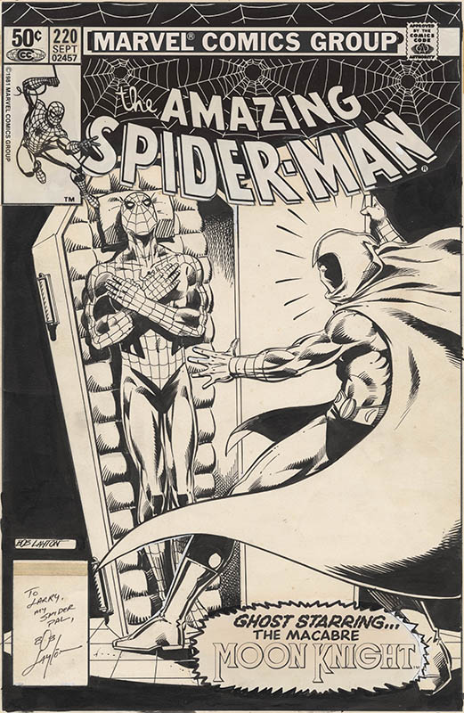ComicLink Bob Layton Amazing Spider-Man #220 cover