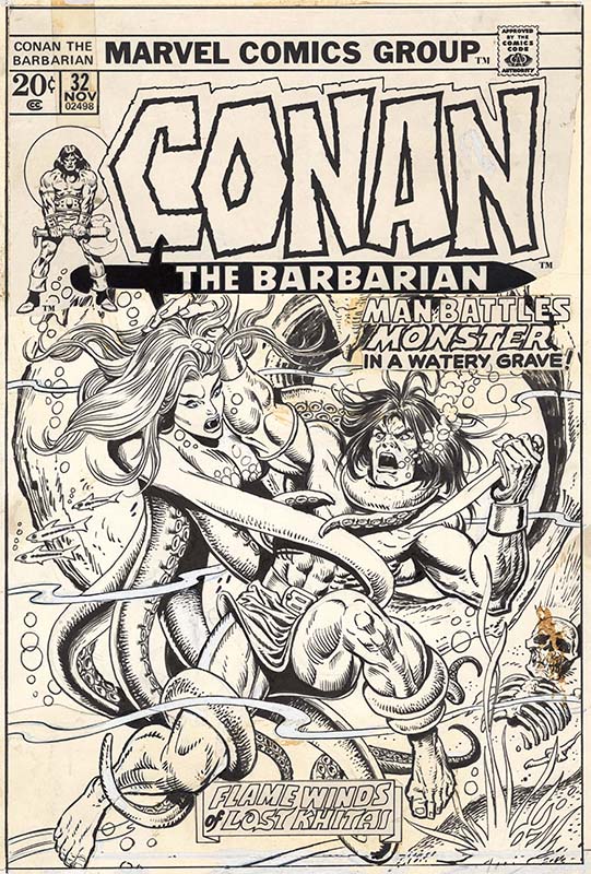 ComicLink Gil Kane Conan the Barbarian #32 cover