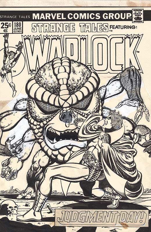 ComicLink Jim Starlin Strange Tales #180 cover