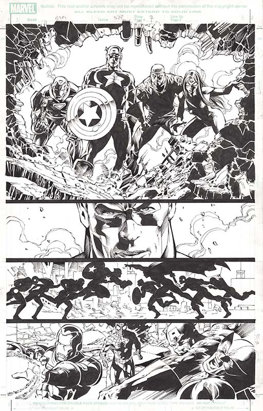 ComicLink Mike Deodato Amazing Spider-Man #523 page