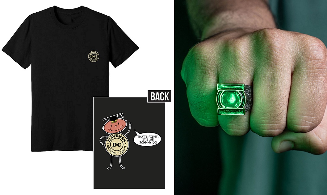 DC at SDCC Johnny DC shirt and Power Ring