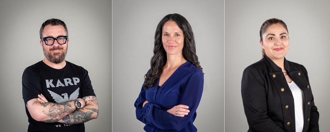 Dark Horse promotes Tim Wiesch, Vanessa Todd-Holmes, and Melissa Teeman (L to R)