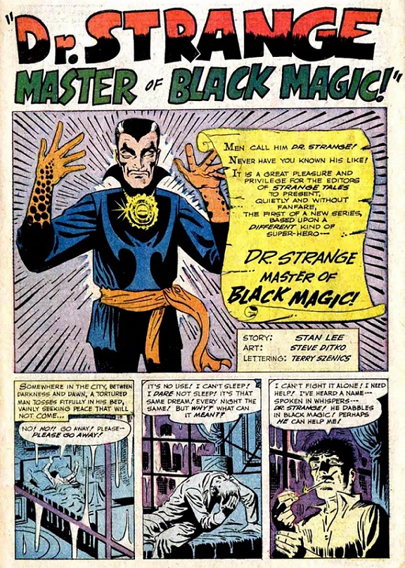 Doctor Strange’s first appearance in Strange Tales #110