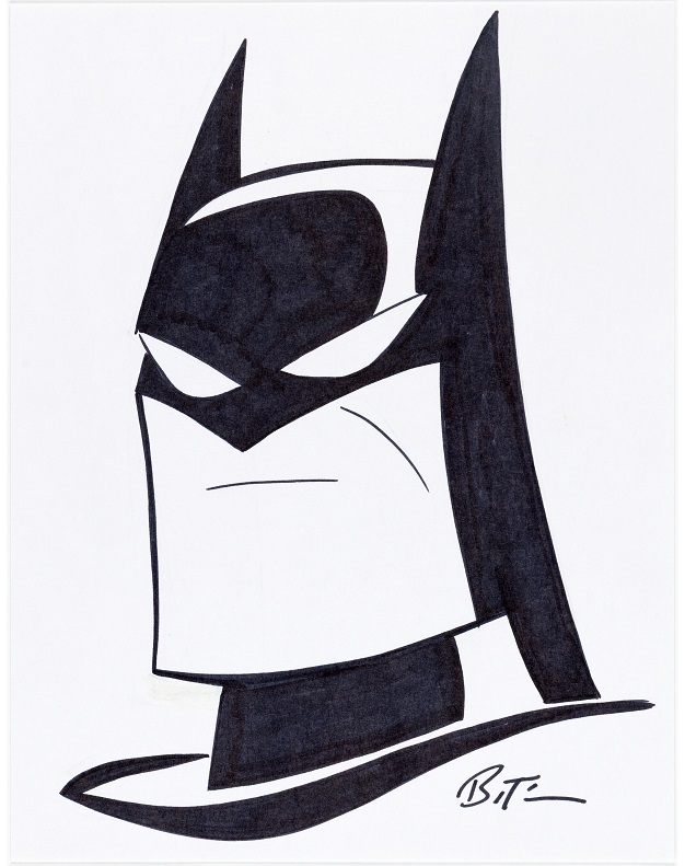 Heritage weekly auctions Bruce Timm Batman illustration