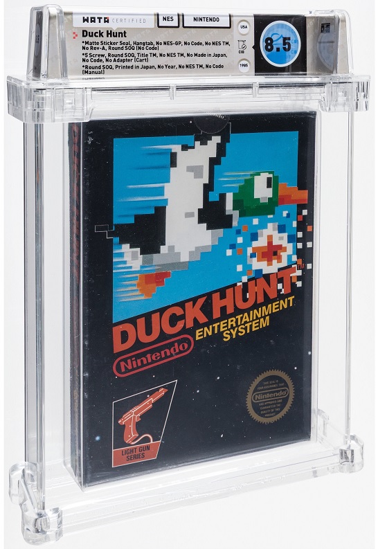 Heritage weekly auctions Duck Hunt video game