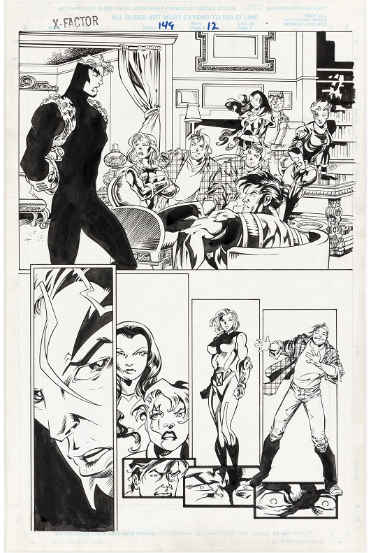 Heritage weekly auctions James Fry and Scott Koblish’s X-Factor #149 final issue story page 12