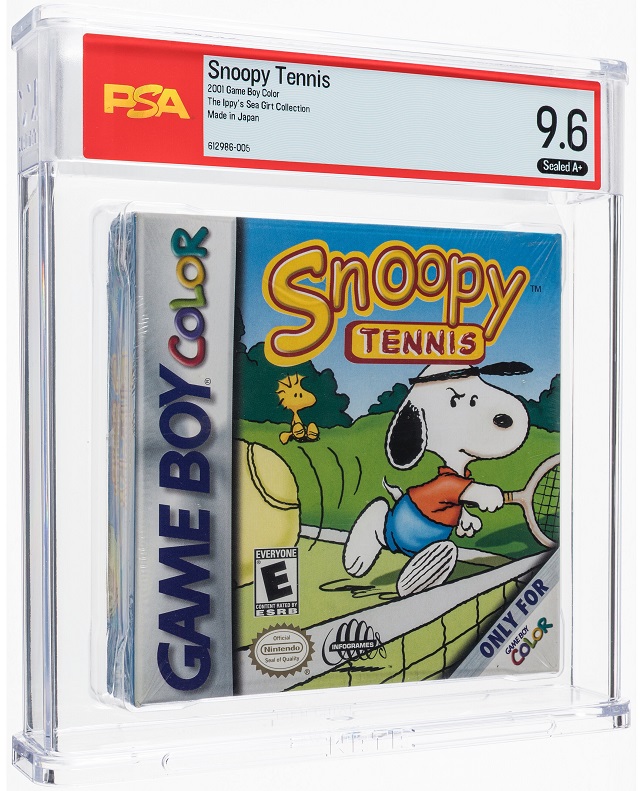 Heritage weekly auctions Snoopy Tennis for Game Boy Color
